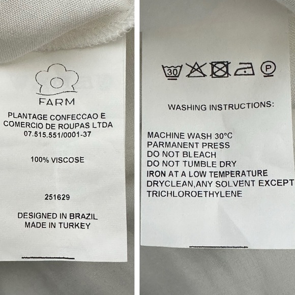 Farm Rio x Anthropologie Dahlia Boho White Chiffon Floral Maxi Dress size XS - Picture 10 of 16